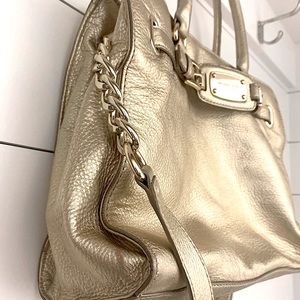 Micheal Kors Metallic Leather Tote